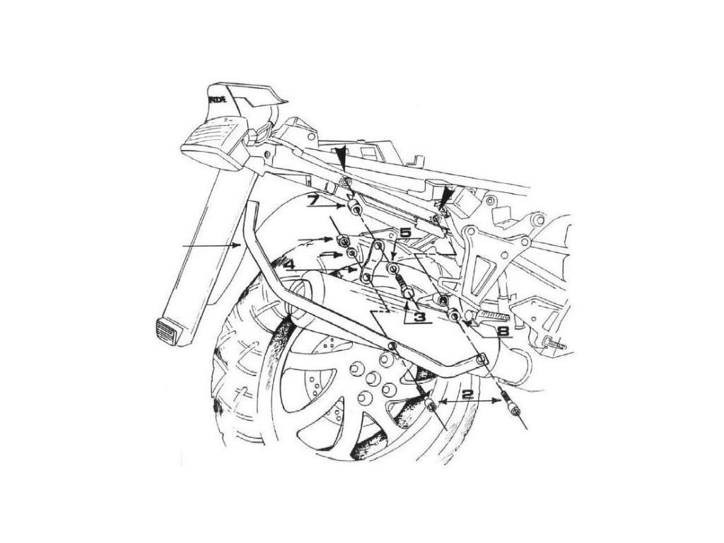 GIVI DRŽIAK MONORACK HONDA VFR 750 F 229F