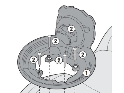 GIVI PODKOVA NA NÁDRŽ BF28