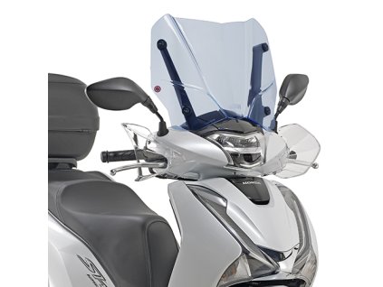 GIVI PLEXI HONDA SH 125/150 (17-19) S MODRÝM OKRAJOM D1155BL
