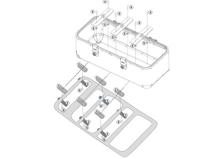 GIVI MONTÁŽNA SADA NA KUFOR OBK110A OBK110KIT