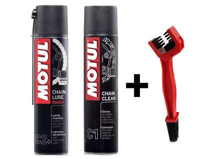 MOTUL CHAIN KIT C1 a C2+ SADA NA ČISTENIE REŤAZE