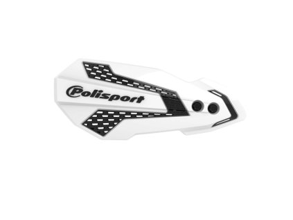 Chránič páčiek POLISPORT MX FLOW s montážnym systémom biela/čierna