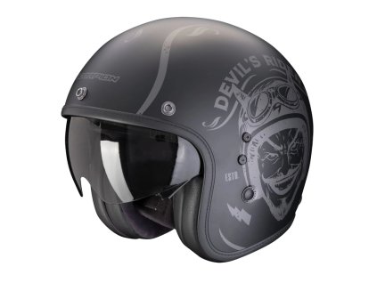 Scorpion Belfast Evo ROMEO matná čierno-strieborná
