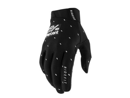 MOTOKROSOVÉ RUKAVICE 100% RIDEFIT SLSHR BLACK