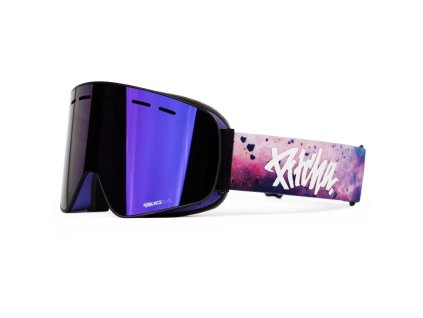 Lyžiarske okuliare Pitcha XC3 cosmo / purple mirrored