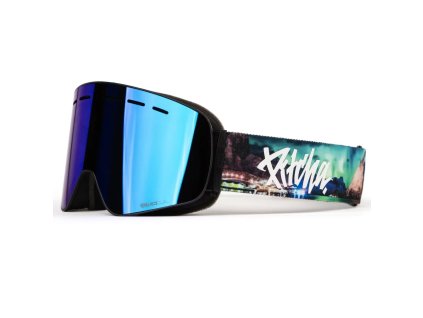 Lyžiarske okuliare Pitcha XC3 aurora2 / full revo blue