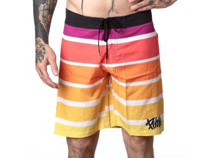 Plavky Pitcha STRIPER red/yellow