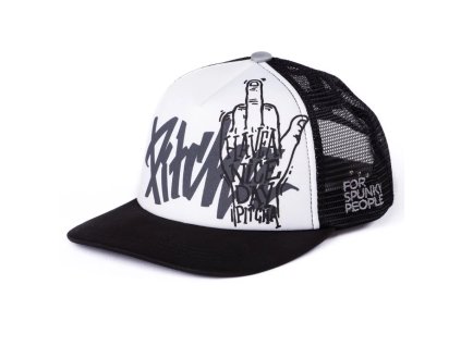 Šiltovka Pitcha NICE DAY trucker snapback black/white