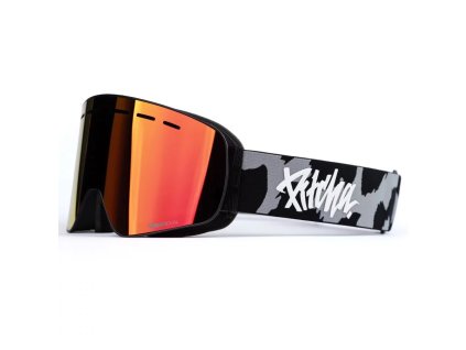 Lyžiarske okuliare Pitcha XC3 cheetah black / full revo red
