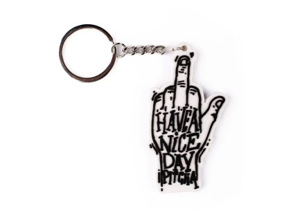 Prívesok Pitcha NICE DAY white/black