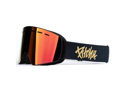 Lyžiarske okuliare Pitcha XC3 black gold / red mirrored