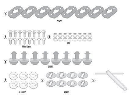 GIVI SADA NA MONTÁŽ 07RKIT