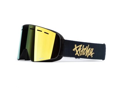 Lyžiarske okuliare Pitcha XC3 black gold / gold mirrored