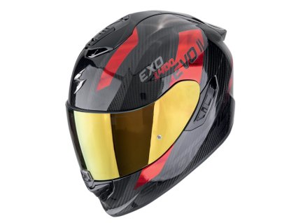 Scorpion EXO-1400 EVO II CARBON AIR PLATTED čierno-červená