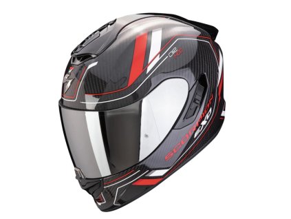 Scorpion EXO-1400 EVO II CARBON AIR MIRAGE čierno-červeno-biela