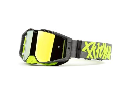 Okuliare Pitcha FURIOUS grey/fluo - gold mirrored