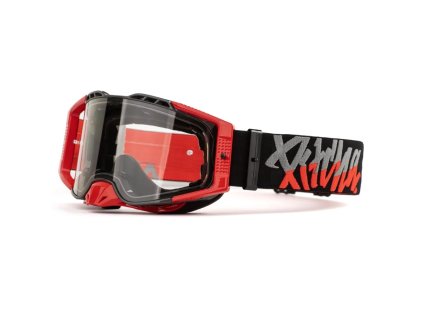 Okuliare Pitcha FURIOUS grey/red - clear