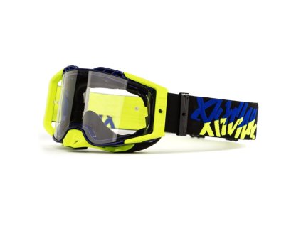 Okuliare Pitcha FURIOUS navy/fluo - clear
