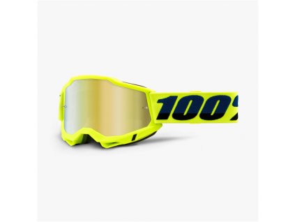 Okuliare ACCURI 2 100% Žlté - zrkadlové zlaté plexi