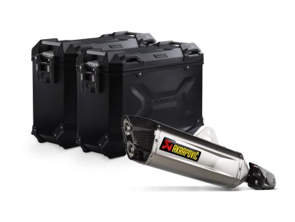 SW MOTECH TRAX ADV SADA BOČNÝCH KUFROV + AKRAPOVIČ YAMAHA TÉNÉRÉ 700 (19-)
