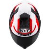 Y6TR0051 KYT TT REVO SPEEDING WHITE RED 1