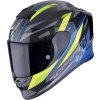 Scorpion EXO-R1 EVO CARBON AIR RUNNER gloss black-blue-neon yellow