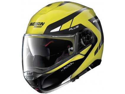 moto helma nolan n100 5 plus milestone n com led yellow 55