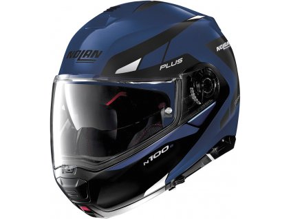 moto helma nolan n100 5 plus milestone n com flat cayman blue 56
