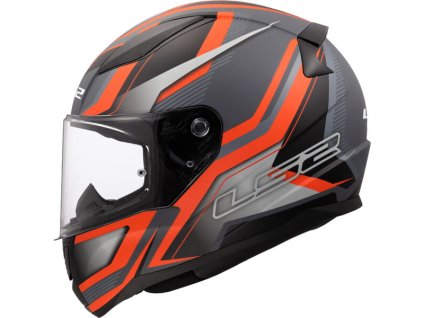 LS2 FF353 Rapid II Flitz Matt Orange Gray