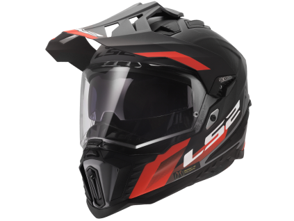 LS2 MX701 Explorer Hexa Black Red Gray