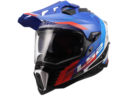 LS2 MX701 Explorer Hexa White Blue Red