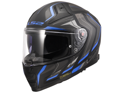 LS2 FF811 Vector II Alizer Matt Black Blue