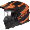 Kask Motocyklowy KASK LS2 OF606 DRIFTER TMUD MATT BLACK ORANGRE 06 homologacja ECE 22.06 nowosc 2024 2025 (1)