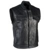 Kožená pánská vesta DURO