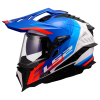 LS2 MX701 Explorer Hexa White Blue Red