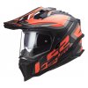 LS2 MX701 Explorer Alter Matt Black Fluo Orange 1