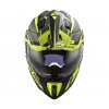 LS2 MX701 Explorer Alter Matt Black H V Yellow 3