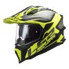 LS2 MX701 Explorer Alter Matt Black H V Yellow 1