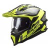 LS2 MX701 Explorer Alter Matt Black H V Yellow 1