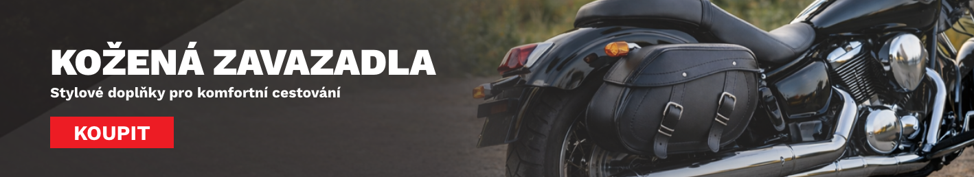 Kožená zavazadla na motorku