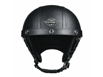 Retro helma na motorku černá