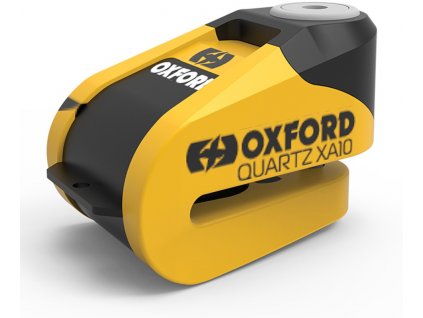 Zámek kotoučové brzdy Oxford Quartz Alarm XA10 žluto-černý