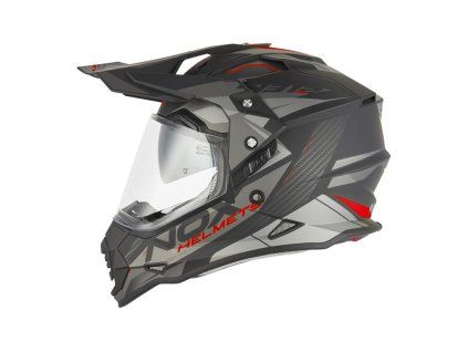 Enduro helma NOX N312 TRACK červeno-černá matná
