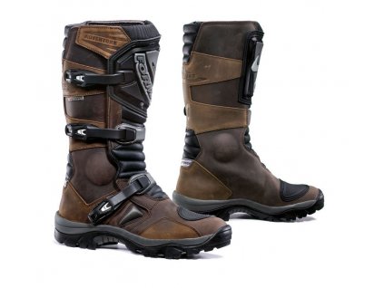 Boty na motorku Forma Adventure DRY hnědé
