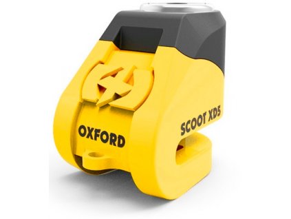 Zámek kotoučové brzdy Oxford Scoot XD5 - žluto/černý