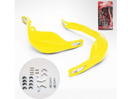 Chránič řídítek ALU žlutý (22 mm a 28 mm) Biketec