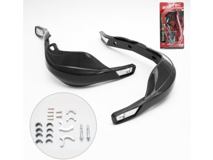 Chránič řídítek černý hliníkový (22 mm a 28 mm) Biketec