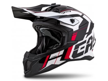 Motokrosová helma Cassida Cross Pro 2 Contra bílo-červeno-černá