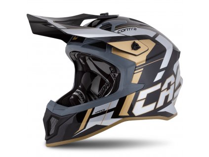 Motokrosová helma Cassida Cross Pro 2 Contra zlatá perleť-šedo-černá