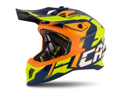 Motokrosová helma Cassida Cross Pro 2 Contra fluo žlutá-oranžovo-modrá